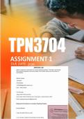 TPN3704 Assignment 1  Due Mar&sol;Apr 2026  - Distinction Guaranteed    &lowbar;UNISA 