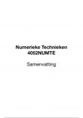 Samenvatting - Numerieke Technieken (NT, 4052NUMTE) - MST