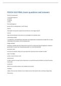 PSYCH 310 FINAL Exam questions and answers 