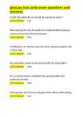 glucose test utmb exam questions and answers&period;docx