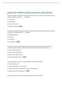psych 310 midterm Exam questions and answers 