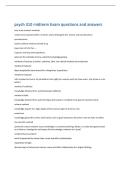 psych 310 midterm Exam questions and answers 