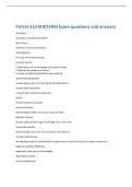 PSYCH 310 MIDTERM Exam questions and answers 