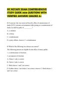 NY NOTARY EXAM COMPREHENSIVE STUDY GUIDE 2026 QUESTIONS WITH VERIFIED ANSWERS GRADED A&plus;