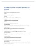 PSYCH 310 my notes ch 1 Exam1 questions and  answers 