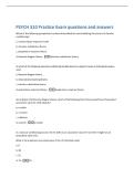 PSYCH 310 Practice Exam questions and answers 