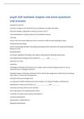psych 310 textbook chapter one Exam questions  and answers 