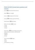 PSYCH 310 &lpar;BYU-Jones&rpar; Exam questions and  answers