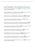 psych 310chapter 3  Exam questions and answers 