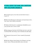 NY REAL ESTATE TEST BANK 2026 QUESTIONS WITH SOLUTIONS GRADED A&plus;