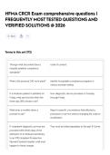 HFMA CRCR Exam comprehensive questions &vert; FREQUENTLY MOST TESTED QUESTIONS AND VERIFIED SOLUTIONS &commat; 2026