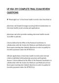 UF HSA 3111 COMPLETE FINAL EXAM REVIEW QUESTIONS