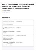 NASCLA Electrical EXAM &lpar;2026&rpar; UPDATE Verified Questions And Answers &vert; With 100&percnt; Correct Answers graded A&plus; Guaranteed Success&excl;&excl;