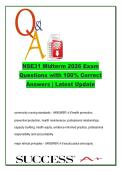 NSE31 Midterm 2026 &ndash; 180 Questions with 100&percnt; Correct Answers &vert; Social Justice&comma; PHC & Community Assessment