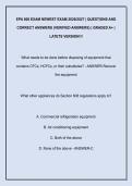 EPA 608 EXAM NEWEST EXAM 2026&sol;2027 &vert; QUESTIONS AND  CORRECT ANSWERS &lpar;VERIFIED ANSWERS&rpar; &vert; GRADED A&plus; &vert;  LATETS VERSION&excl;&excl;&excl;