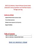 BIOD 101 &ndash; Module 1 Exam & Review Guide&comma; Portage Learning 2026&sol;2027 &ndash; Actual Questions with Verified Answers