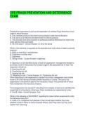 CFE FRAUD PREVENTION AND DETERRENCE EXAM QUESTIONS WITH CORRECT ANSWERS
