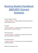  Nursing Student Handbook 2026&ndash;2027 &ndash; Associate Degree & RN-BSN Program &ndash; Complete Q&A Guide