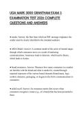 UGA MARK 3000 GRANTHAM EXAM 3 EXAMINATION TEST 2026 COMPLETE QUESTIONS AND ANSWERS