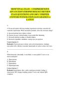 NR507 FINAL EXAM &ndash; COMPREHENSIVE  ADVANCED PATHOPHYSIOLOGY REVIEW  EXAM QUESTIONS AND 100&percnt; VERIFIED  ANSWERS WITH RATIONALES GRADED A&plus;  LATEST