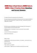 NBME Step 3 Pearl Form 4&comma; NBME Form 4&comma; NBME 4 Step 3 Practice Exam Questions and Correct Answers