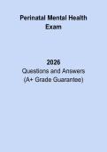 Perinatal Mental Health Exam &ndash; PMH-C Certification Practice Test & Study Guide 2026