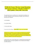 NURS 661 Exam 3 Review Actual Questions and Correct Answers &vert; Already Graded A&plus; &vert; 2026 Update &vert; Maryville University