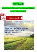 &colon; Introduction to Theories of Learning &ndash; 10th Edition &lpar;Matthew Olson&rpar; &vert; Complete Test Bank with Answers &lpar;Chapters 1&ndash;16&rpar;