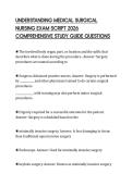 UNDERSTANDING MEDICAL SURGICAL NURSING EXAM SCRIPT 2026 COMPREHENSIVE STUDY GUIDE QUESTIONS