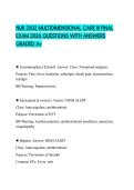 NUR 2502 MULTIDIMENSIONAL CARE III FINAL EXAM 2026 QUESTIONS WITH ANSWERS GRADED A&plus;