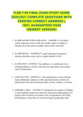 FLSD F-89 FINAL EXAM STUDY GUIDE  2026&sol;2027 COMPLETE QUESTIONS WITH  VERIFIED CORRECT ANSWERS &vert;&vert;  100&percnt; GUARANTEED PASS  <NEWEST VERSION> 