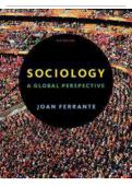 TEST BANK FOR SOCIOLOGY A GLOBAL PERSPECTIVE 8TH EDITION AUTHOR&colon; FERRANTE ALL CHAPTERS 100&percnt; COMPLETE A&plus; STUDY GUIDE LATEST VERSION