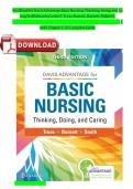 Test Bank for Davis Advantage for Basic Nursing&colon; Thinking&comma; Doing&comma; and Caring&comma; 3rd Edition by Treas&comma; Barnett & Smith &vert; Complete Chapters 1-41 &vert; Instant Download