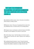 TEST BANK FOR INTERMEDIATE ACCOUNTING 16TH EDITION EXAMINATION TEST 2026 QUESTIONS WITH SOLUTIONS GRADED A&plus;
