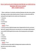  WGU C165 Integrated Physical Sciences OA Exam Prep - 100&percnt; Verified Questions & Answers