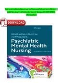 Test Bank for Davis Advantage for Townsend's Psychiatric Mental Health Nursing&comma; 11th Edition by Karyn I&period; Morgan &vert; Complete Chapters 1-43 &vert; Instant Download