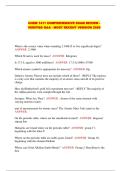CHEM 1411 COMPREHENSIVE EXAM REVIEW - VERIFIED Q&A - MOST RECENT VERSION 2026