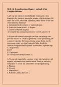 NUR 108  Exam Questions &lpar;chapters for final&rpar; With Complete Solutions
