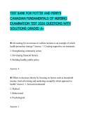 TEST BANK FOR POTTER AND PERRYS CANADIAN FUNDAMENTALS OF NURSING EXAMINATION TEST 2026 QUESTIONS WITH SOLUTIONS GRADED ATEST BANK FOR POTTER AND PERRYS CANADIAN FUNDAMENTALS OF NURSING EXAMINATION TEST 2026 QUESTIONS WITH SOLUTIONS GRADED A