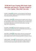 NURS 661 Exam 2 Spring 2026 Study Guide Questions and Answers &vert; Already Graded A&plus; &vert; New Update &vert; Maryville University