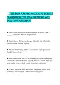 TEST BANK FOR PSYCHOLOGICAL SCIENCE EXAMINATION TEST 2026 QUESTIONS WITH SOLUTIONS GRADED A&plus;TEST BANK FOR PSYCHOLOGICAL SCIENCE EXAMINATION TEST 2026 QUESTIONS WITH SOLUTIONS GRADED A&plus;