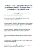 NURS 661 Exam 1 Spring 2026 Study Guide Questions and Answers &vert; Already Graded A&plus; &vert; New Update &vert; Maryville University