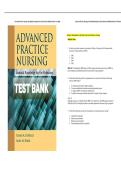 Advanced Practice Nursing&colon; Essential Knowledge for the Profession 3rd Edition Denisco Test Bank 