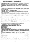  WGU D430 Fundamentals of Information Security Comprehensive Study Guide - CIA Triad & Risk Management