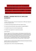 TEXAS BOARD OF NURSING JURISPRUDENCE ACTUAL EXAM 2026&sol;2027 &vert; RN&sol;LVN&sol;APRN &vert; Verified Q&A &vert; Pass Guaranteed - A&plus; Graded