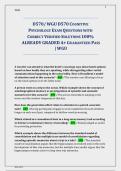 WGU D570 Cognitive Psychology Exam Prep - 100&percnt; Verified Questions & Answers