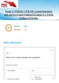 Exam 2&colon; NUR 210 &sol; NUR210 &vert; Actual Questions and Answers Latest Updated 2026&sol;2027 &lpar;Graded A&plus;&rpar;- Fortis College of Nursing