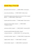 USMLE Step 1 First Aid &ndash; Complete Exam Study Guide 2026&sol;2027 with Verified Answers &vert; Newest Version&period; A&plus;