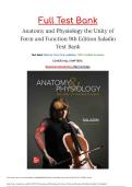 Test Bank For Essentials of Anatomy and Physiology 9th Edition Author&colon; Kenneth Saladin All Chapters 1-20&vert; Complete A&plus; Study Guide LATEST VERSION