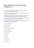 Chem 1020 - Exam -2 Study Guide - Chapters 4-6&period; Questions and Answers 2026
